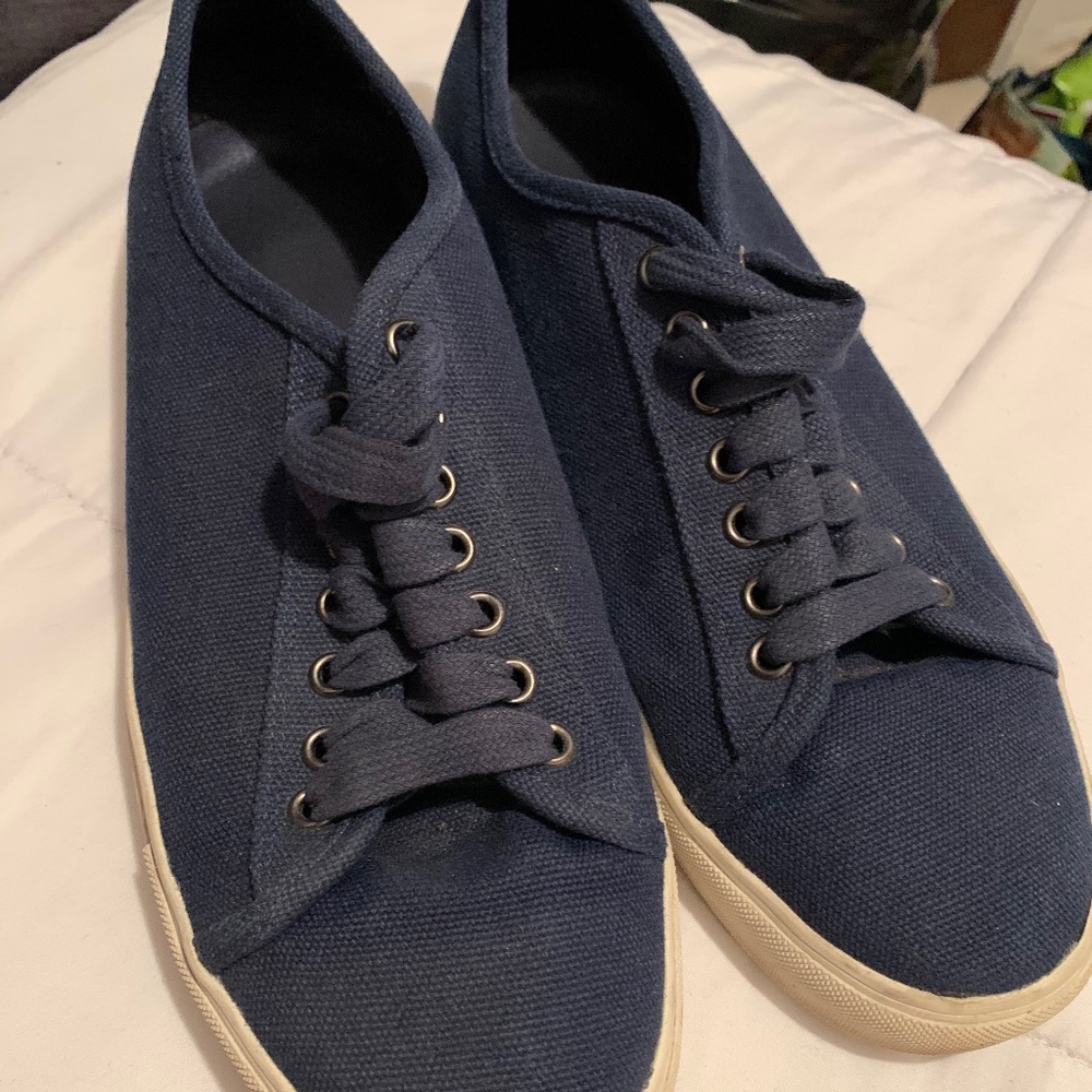 Mens Brooks Brothers Red Fleece Canvas Shoes